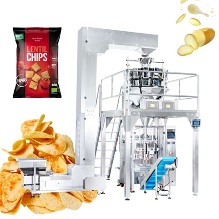 Automatic Granule Dry Fruit Nut Bean Seed Dried Leaves Sugar Chocolate Potato Chip Popcorn Snack Food Vffs Vertical Packing Packaging Machine