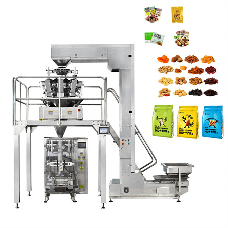 Double-Pouch Food/Liquid/Snack/Beans/ Grain/Rice/Nuts/Peanut/Sugar/Sauce/Flour/Oil/Tea/Juice Filling and Packing Machine for a Variety of Sizes and Materials